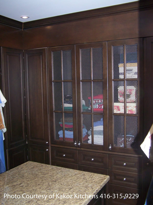 Closet featuring cabinet doors by Allstyle
